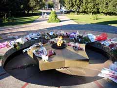 Фото Вечного Огня - памятник участникам войны, фотография сделана в Тамбове